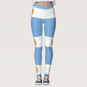 Leggings avec drapeau de l'Argentine