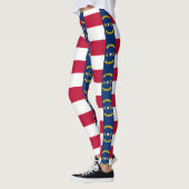 Leggings avec drapeau de l'État de Caroline du Nor (Gauche)