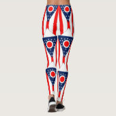 Leggings avec drapeau de l'Etat de l'Ohio, USA (Dos)
