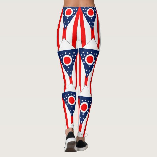 Leggings avec drapeau de l'Etat de l'Ohio, USA (Dos)