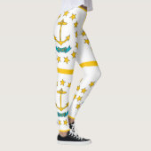 Leggings avec drapeau de Rhode Island, USA (Droite)