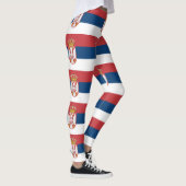 Leggings avec drapeau de Serbie (Droite)
