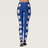 Leggings avec drapeau de Virginia State, USA (Dos)