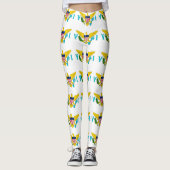 Leggings avec drapeau des îles Vierges, États-Unis (Devant)