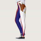 Leggings avec drapeau des Samoa américaines, États (Gauche)