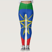 Leggings avec drapeau d'Éthiopie (Devant)