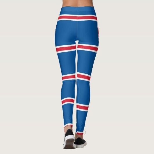 Leggings avec drapeau d'Islande (Dos)