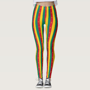 Leggings avec drapeau du Cameroun