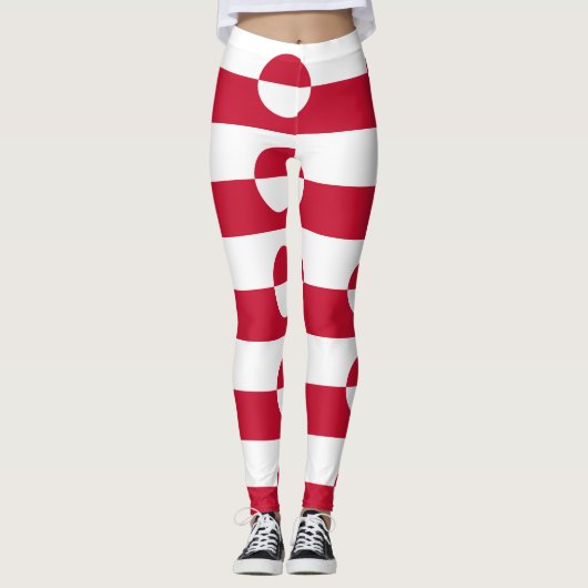 Leggings avec drapeau du Groenland (Devant)