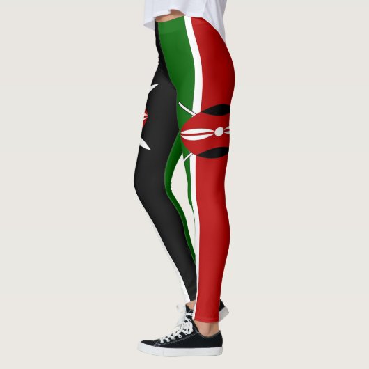 Leggings avec drapeau du Kenya (Gauche)