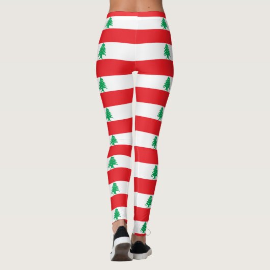 Leggings avec drapeau du Liban (Dos)