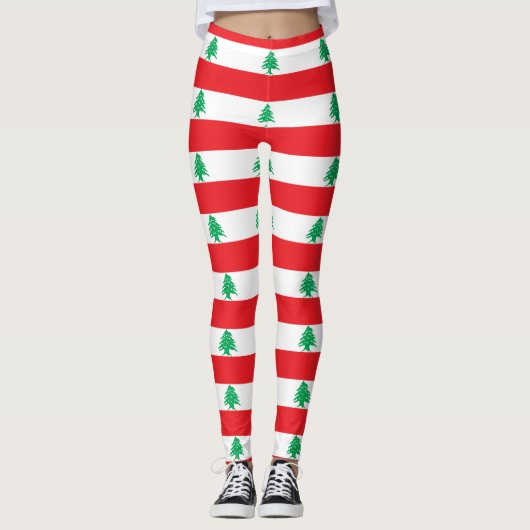 Leggings avec drapeau du Liban (Devant)