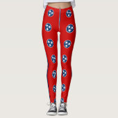 Leggings avec drapeau du Tennessee, USA (Devant)