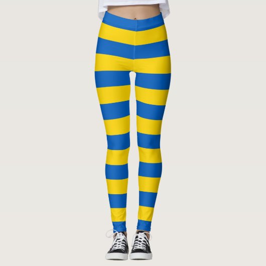 Leggings avec drapeau d'Ukraine (Devant)