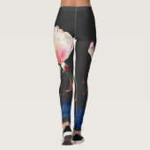 Leggings avec grande fleur de verre (Dos)