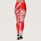 Leggings avec l'art chaud rouge (Dos)
