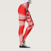 Leggings avec l'art chaud rouge (Droite)