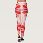 Leggings avec l'art chaud rouge (Dos)