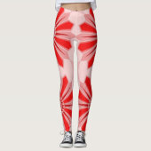 Leggings avec l'art chaud rouge (Devant)
