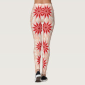 Leggings avec l'art chaud rouge (Dos)