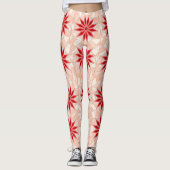 Leggings avec l'art chaud rouge (Devant)