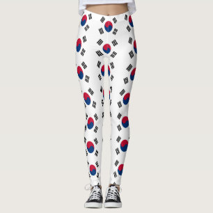 Leggings avec le drapeau de la Corée du Sud
