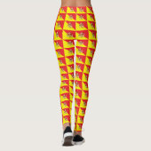 Leggings avec le drapeau de la Sicile, Italie (Dos)