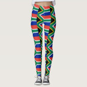Leggings avec le drapeau de l'Afrique du Sud (Devant)