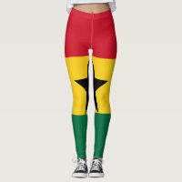 Leggings avec le drapeau du Ghana