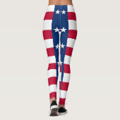 Leggings avec le drapeau du Texas, USA (Dos)