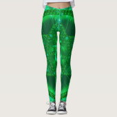 Leggings avec magnifique Mandala vert (Devant)