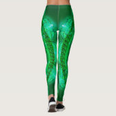 Leggings avec magnifique Mandala vert (Dos)