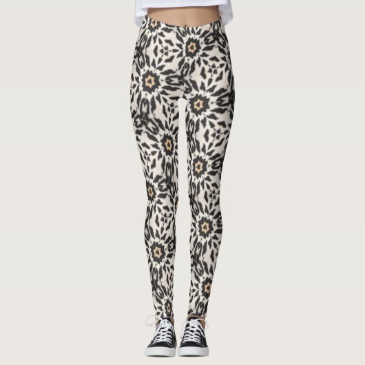 Leggings avec motif de points géométriques (Devant)