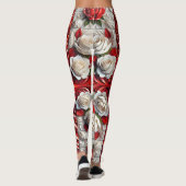 Leggings avec Rose anglais (Dos)