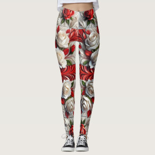 Leggings avec Rose anglais