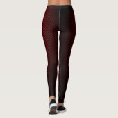 Leggings avec rouille rouge motif en fibre de carb (Dos)