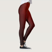 Leggings avec rouille rouge motif en fibre de carb (Droite)