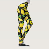 Leggings 🍋 avec texte personnalisé 🍋 citron (Droite)