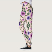 Leggings avec un motif floral vibrant (Gauche)