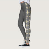 Leggings Avion Pale Jaune Aviation Fly Airways (Gauche)
