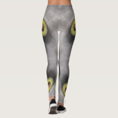 Leggings Avocado Art Modern Still Life Petit déjeuner Gras (Dos)