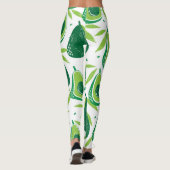 Leggings Avocado, timbre texturé, motif transparent. (Dos)