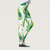 Leggings Avocado, timbre texturé, motif transparent. (Droite)