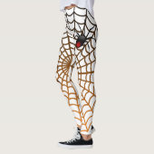 Leggings Awsome Spider et Web Fun Design Halloween (Gauche)