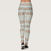 Leggings Aztec Essence Rpt Ptn IIIb Blue Cream Terracottas (Dos)