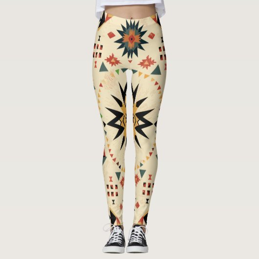 Leggings Aztec inspiré par Navajo (Devant)