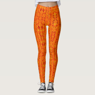 Leggings Aztek Orange