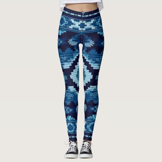 Leggings Aztèque céleste (Devant)