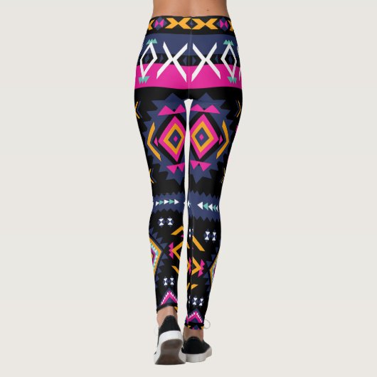 Leggings Aztèque coloré (Dos)