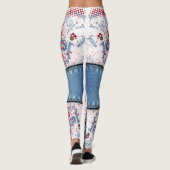 Leggings azul jeans con cortes (Dos)
